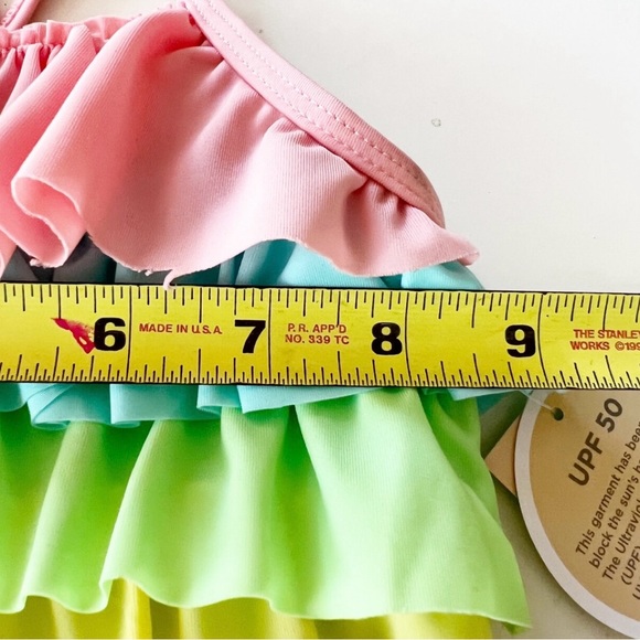 New Rainbow Ruffles Swimsuit NWT - Picture 13 of 15